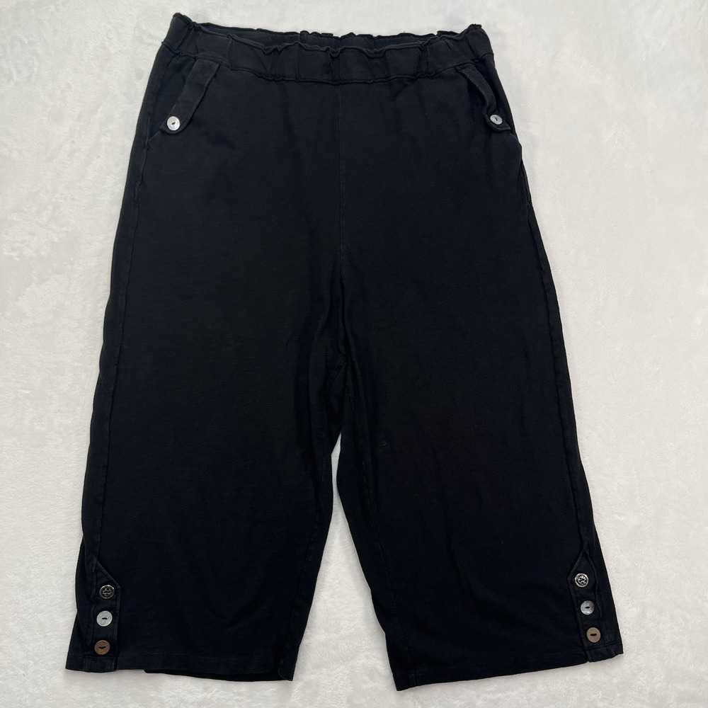 Neon Buddha Cotton Pull On Capris Womens Plus 3X Cotton Lagenlook Artsy